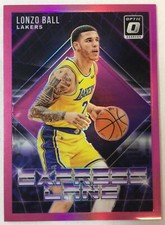 2018-19 Donruss Optic basketball pink prizm Express Lane #7 ~ LONZO BALL ~ 16/25