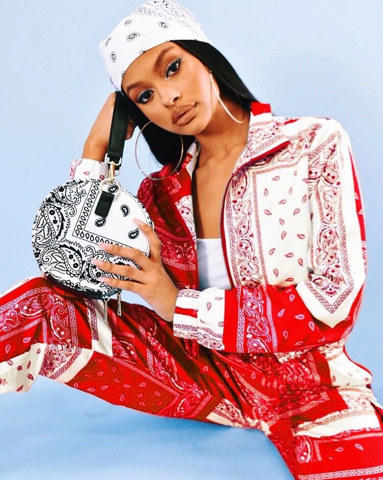 Bandana Print Two Piece Set Hip Hop Street Long Sleeve Bandana Print Two Piece Set Hip Hop Street Long Sleeve