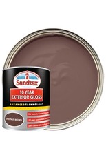 Sandtex 10 Year Exterior Gloss Paint - Chestnut Brown - 750ml