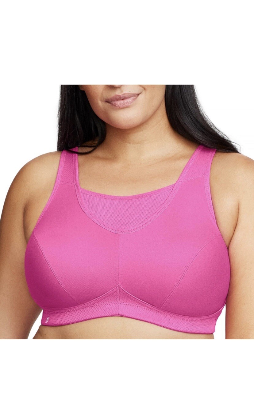 Glamorise Pink Sport Bra, 40DD | eBay