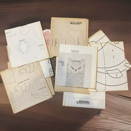 Vtg 1994 Book-Family Circle's Weekend Crafts Binder Craft Cards & Patterns Inc - Picture 15 of 17