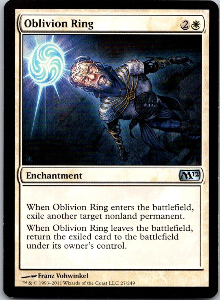 Magic the Gathering Oblivion Ring Core Set 2012 MTG Free Shipping!