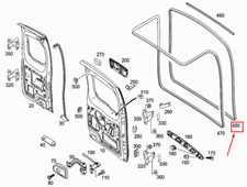 MERCEDES-BENZ CITAN W415 Türdichtung Heckblech A4157410180 MERCEDES-BENZ CITAN W415 Türdichtung Heckblech A4157410180