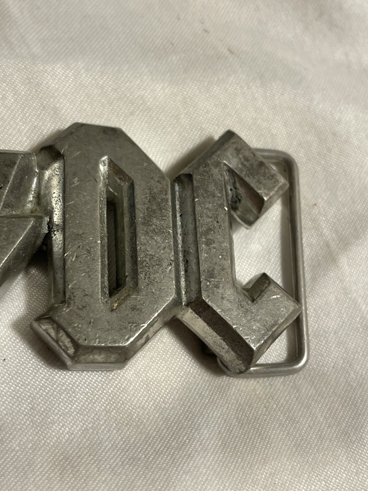 Vintage Original ACDC Metal Rock Belt Buckle AC/DC Al… - Gem