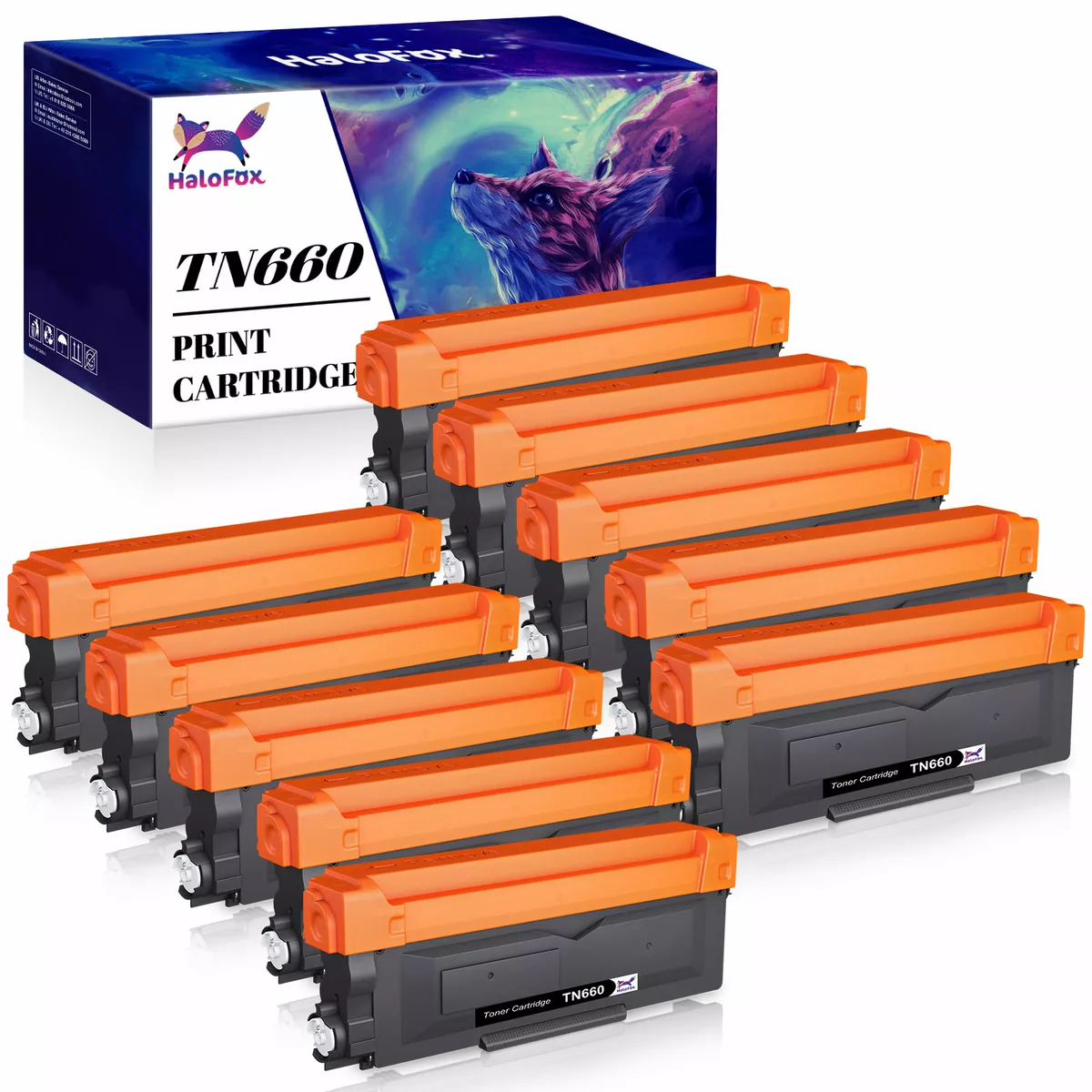 10X High Yield Toner For Brother TN660 Toner For MFC-L2740DW L2700DW  DCP-7080