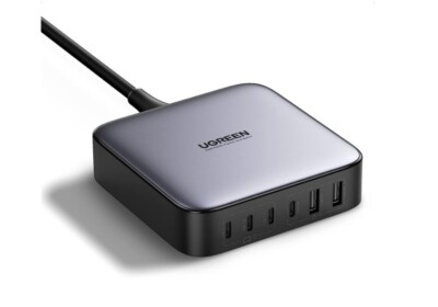 UGREEN 200W USB-C x4 USB-A x2 Nexode 6-Port PD 100W GaN Desktop Charger w Cable