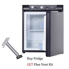 Smad 3 Way Refrigerator LPG/12V/240V Propane Fridge RV Trucks Off Grid No Noise