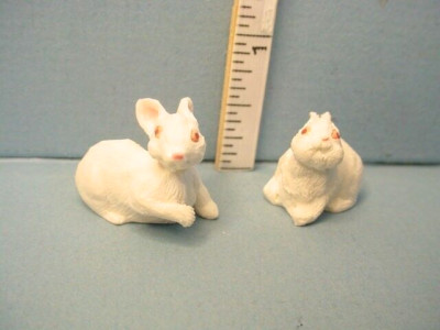 Miniature Rabbits (set of 2) #A757 Falcon Miniatures 1/12 Scale | eBay