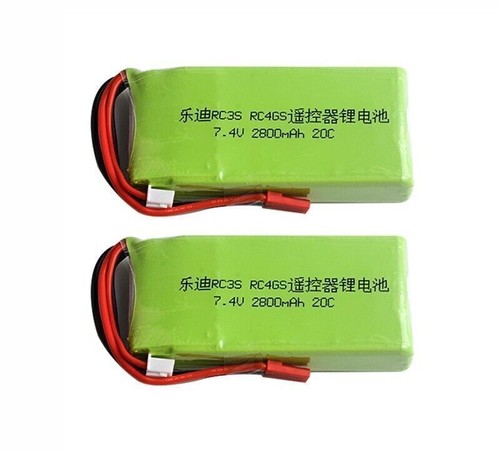 1pcs 2S 7.4V 2800mah 20C JST batteria lipo per trasmettitore Radiolink RC4GS RC6GS - Foto 3 di 5