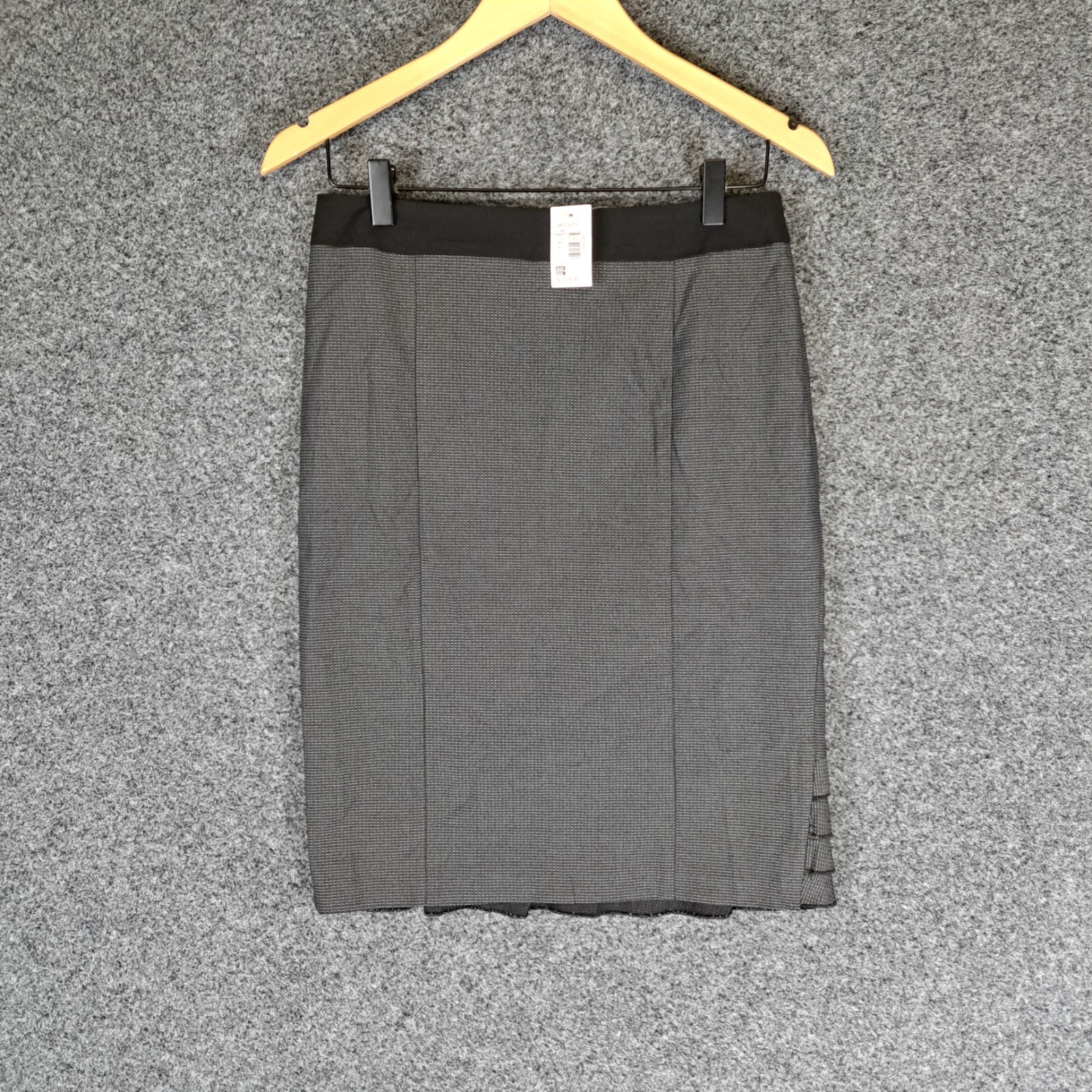Jacqui E Women's Grey Office Skirt Size 8 Business Workwear