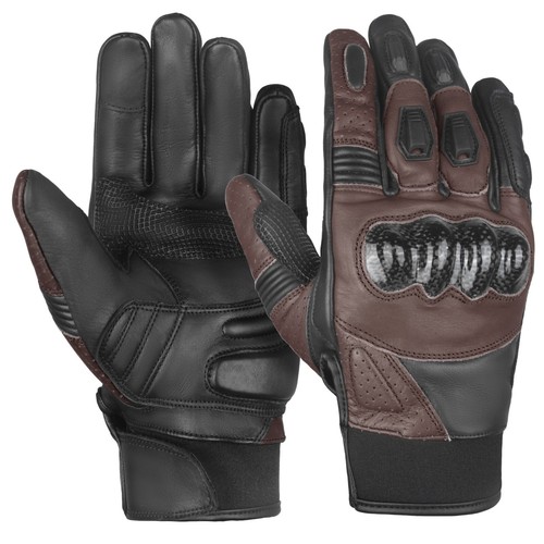 Leather Motorbike Gloves Motorcycle Thermal Gloves summer Biker Gloves 8 colors - Picture 38 of 52