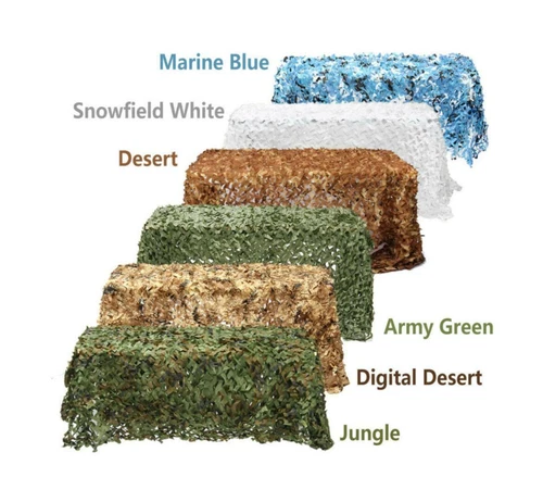 Camouflage Camo Army Green Net Netting Camping Military Hunting Woodland Leaves