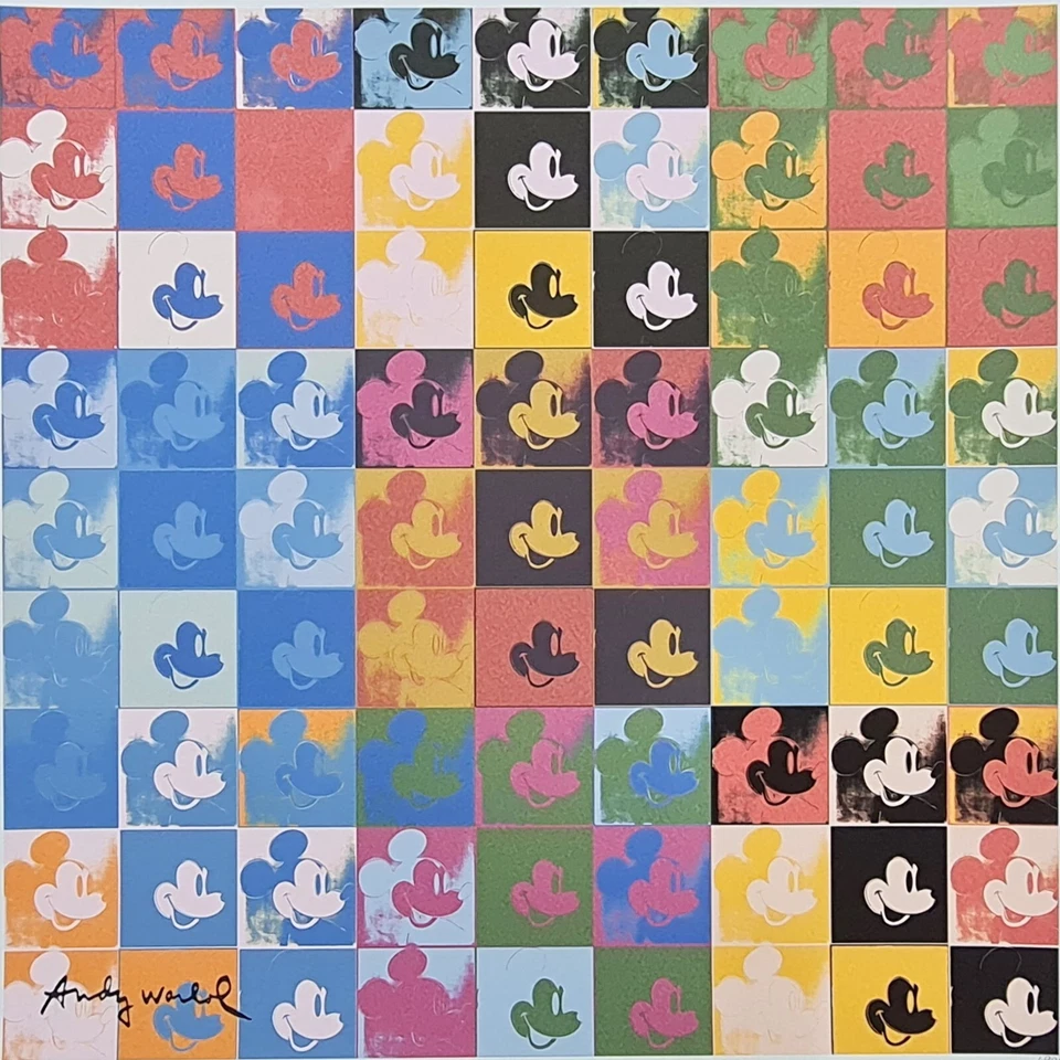 ANDY WARHOL * Mickey Mouse * lithograph * 50x50 cm*limited # xx/500 CMOA signed - Bild 2 von 4