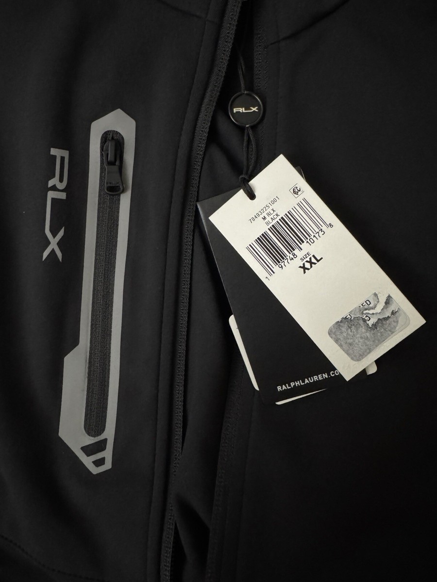 Ralph Lauren RLX ブラックジャケット M $198 RLX Ralph Lauren Men's Lightweight Warp Tech Jersey Jacket