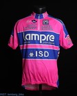 Vintage Santini Lampre ISD 2011 cycling set (jersey,bib shorts,cap) size XL #224