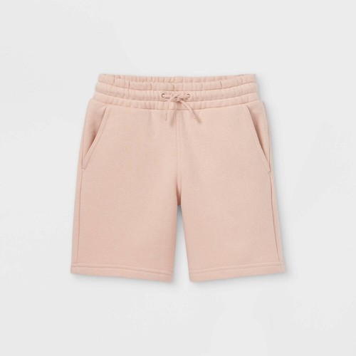 Kids' Knit Jogger Shorts - Cat & Jack™ - Color Peach - Size L