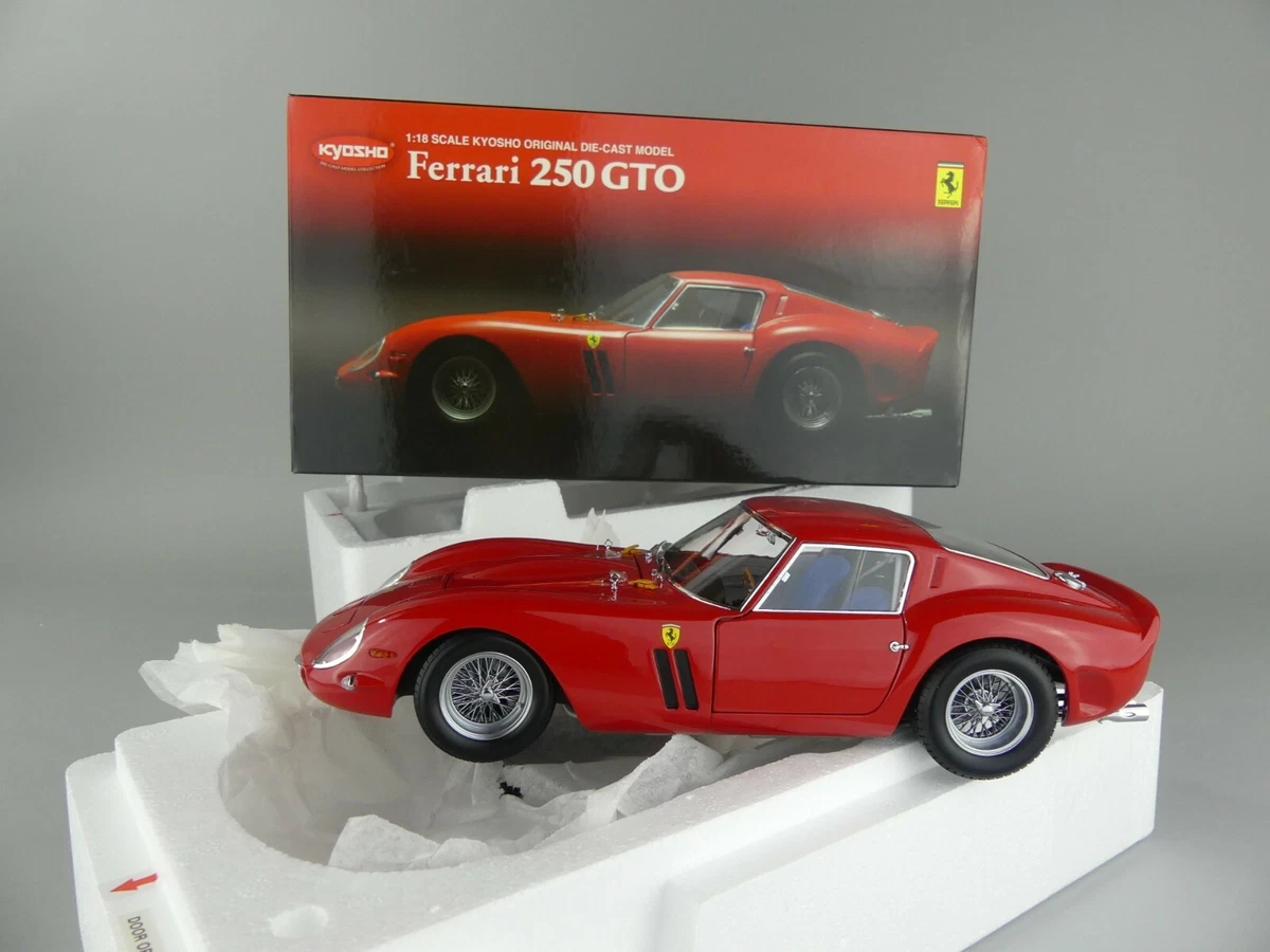 KYOSHO 1 18 FERRARI 250 GTO Red Red RARE Model Miniature Replica