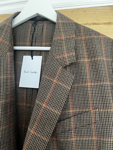 Paul Smith E. Thomas Mill Brown Check Double Breasted Blazer Size 40 RRP £825 - Picture 7 of 10