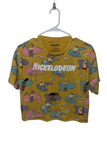 Nickelodeon Yellow Rugrats All Print T Shirt Size Large Used Condition - Picture 2 of 10