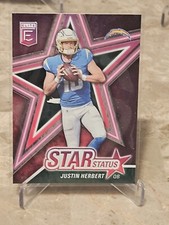 2022 Donruss Elite Justin Herbert Pink Star Status No. SS4 Los Angeles Chargers