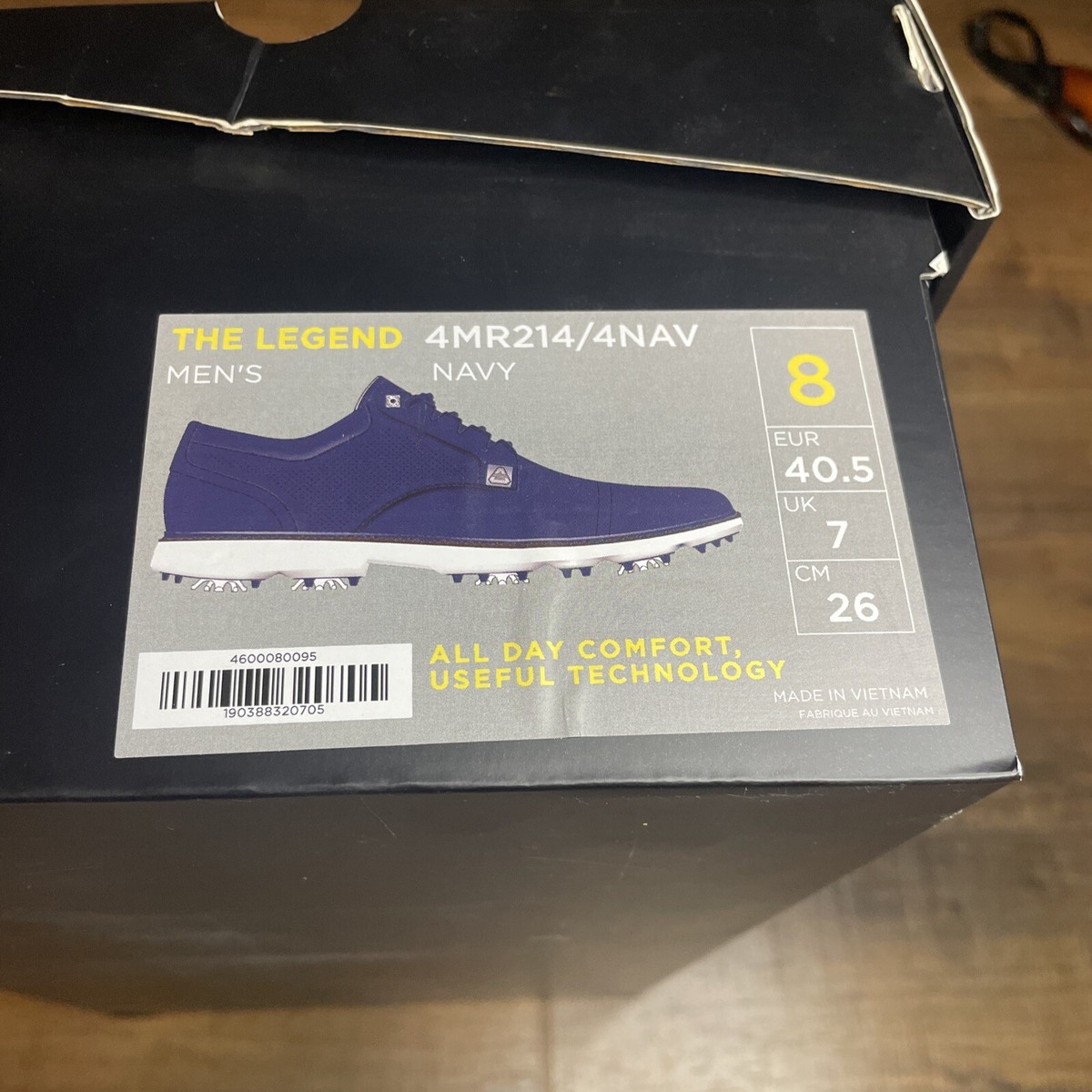 Cuater The Legend Travis Mathew Golf Shoes Blue Navy Leather 