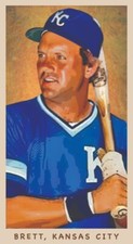 George Brett Original ACEO Tobacco Sketch Art Card Limited Edition Numbered 2/10