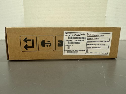 Cisco CP-7945G IP PoE Color Screen Office Phone 68-3611-03 32988AM - Picture 5 of 5