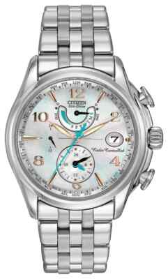 CITIZEN FC0000-59D Eco-Drive MOP Dial World Time Radio  display picture 1