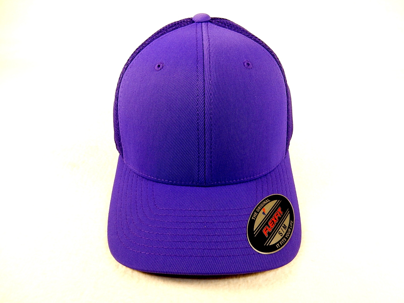Ball Cap Hat 6-Panel FlexFit Ultrafiber, SM/MED, Elastic Headband, Purple, #6533