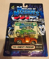 Muscle Machines Orange 1953 Chevy Pickup