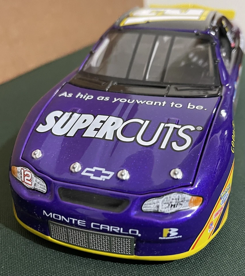 Kerry Earnhardt #12 Super Cuts Monte Carlo 2002 1:24 acción NASCAR ¡Nuevo! Foto 4 de 4