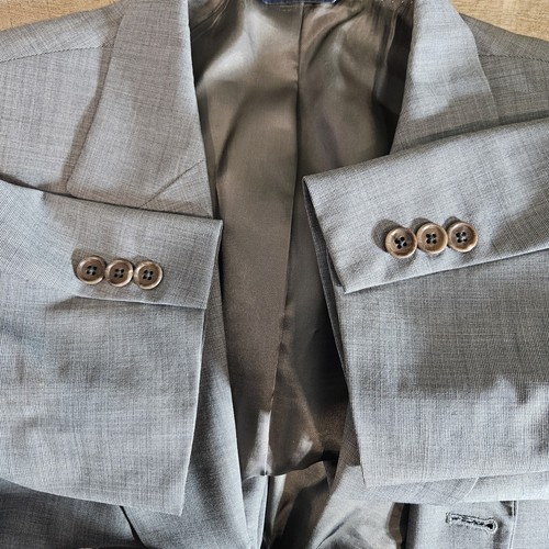 Brooks Brothers “346” Mens 48L Wool Sport Coat Light Gray Stretch Blazer - Picture 3 of 13