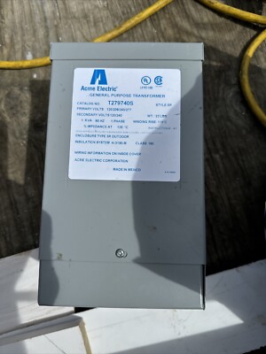 Acme Electric - T279740S Single Phase Transformer 120V AC/208V AC/240V AC/277V