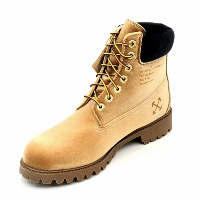 TIMBERLAND X OFF WHITE / WHEAT CAMEL VELVET 6