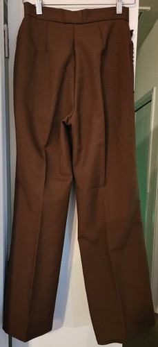 Vintage 1970s Woolco Stroller Brown Womens Pants Disco Bell Bottoms Flare Sz 10 - Picture 3 of 5