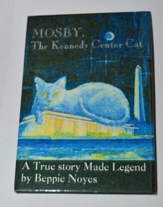 Vintage Mosby the Kennedy Center Cat Refrigerator Story Beppie Noyes Magnet