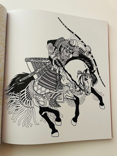 Japanese Folk Art Coloring Book Japanese colouring book NEW! - Picture 8 of 9