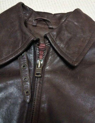 45RPM Vintage Leather Jacket Riders Leather jacket W48cm L64cm - Picture 6 of 9