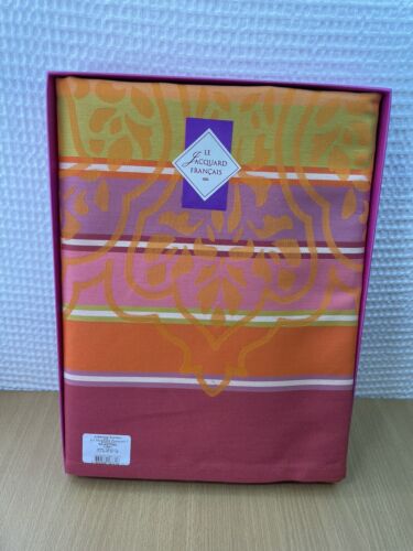 Le Jacquard Francais Nappe Tablecloth 100% Cotton 69"x98" Rajasthan Curry New. - Picture 2 of 9