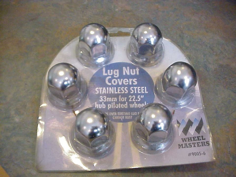 New WHEEL MASTERS SS LUG NUT COVERS 33mm Set of 6 eBay