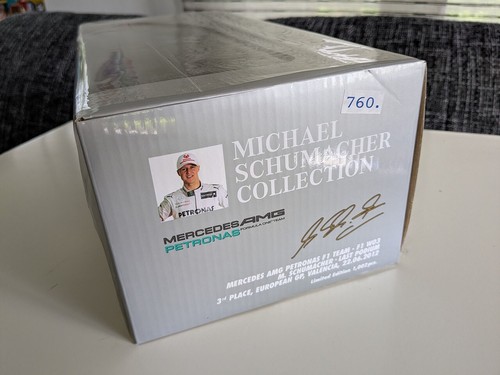 Mercedes GP W03 Michael Schumacher 3RD PLACE EUROPEAN GP 2012 Minichamps 1:18 - Bild 8 von 9