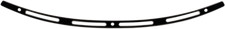 Memphis Shades Stainless Steel Windshield Trim Black Contrast Slotted #MEB0974