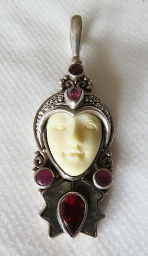 ART DECO STERLING SILVER PENDANT 17.7 grams - Picture 1 of 8