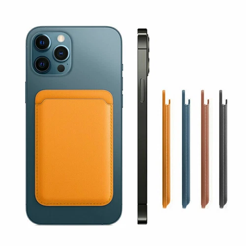 Magnetic Leather Wallet Mag-safe Compatible For iPhone 12 Pro Max 12 Mini