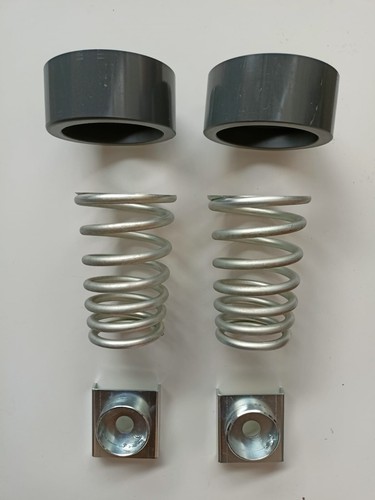 Kit 2 Molle Rialzo Stabilizzatrici Per FIAT Panda 169 4x4 (2003-2011) | Made In Italy - Foto 2