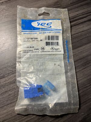 Icc IC1078F5BL Module, Cat 5e, Hd, Blue