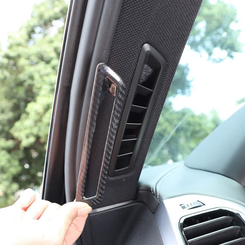 Carbon Fiber Front A Pillar Air Vent Outlet Panel Cover For BMW 8 Series 2019-23 - Bild 2 von 11