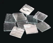 Clear Chord Squares | Hand Cut Mosaic Glass Tile Shapes