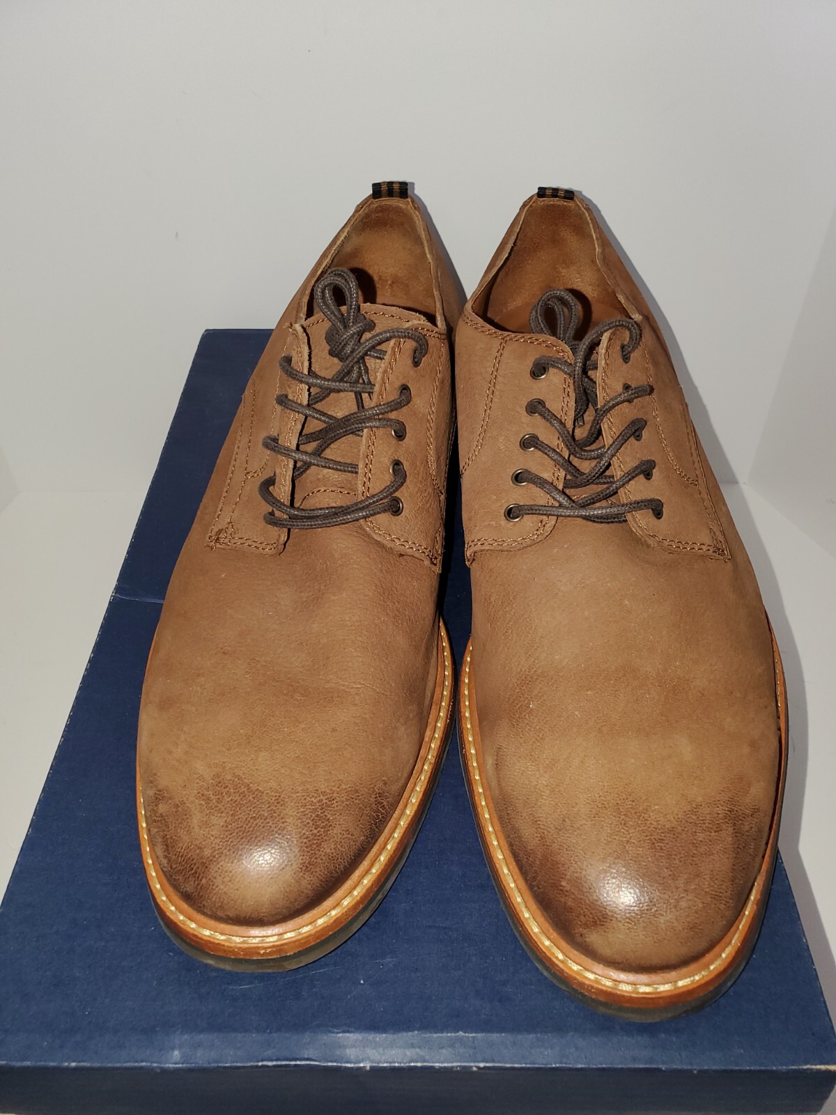 SAOLA Scarpe stringate uomo Cole Haan Frankland in pelle colore marrone cioccolato taglia 12M