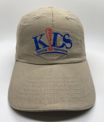 Kids Sport Network Cap Hat Adult Adjustable Beige 100% Cotton 